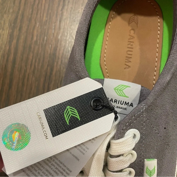 NEW Cariuma OCA Low Top Gray Suede Sneakers Women’s 10 Men’s 8.5 Lace Up Shoes - Picture 5 of 12